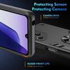 KEYSION Shockproof Armor Case for HONOR 400 Pro 5G Soft Silicone+PC Metal Ring Stand Phone Back Cover for Huawei Honor 400 5G