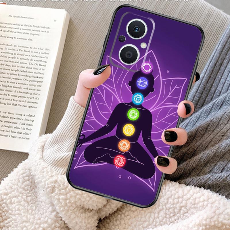 The Mandala Chakra Insist Yoga Case For OPPO Reno 13F 13 12 F 11 8T 7 8 10 Pro OPPO Find X8 X6 Pro X3 X5 Lite Cover Fundas