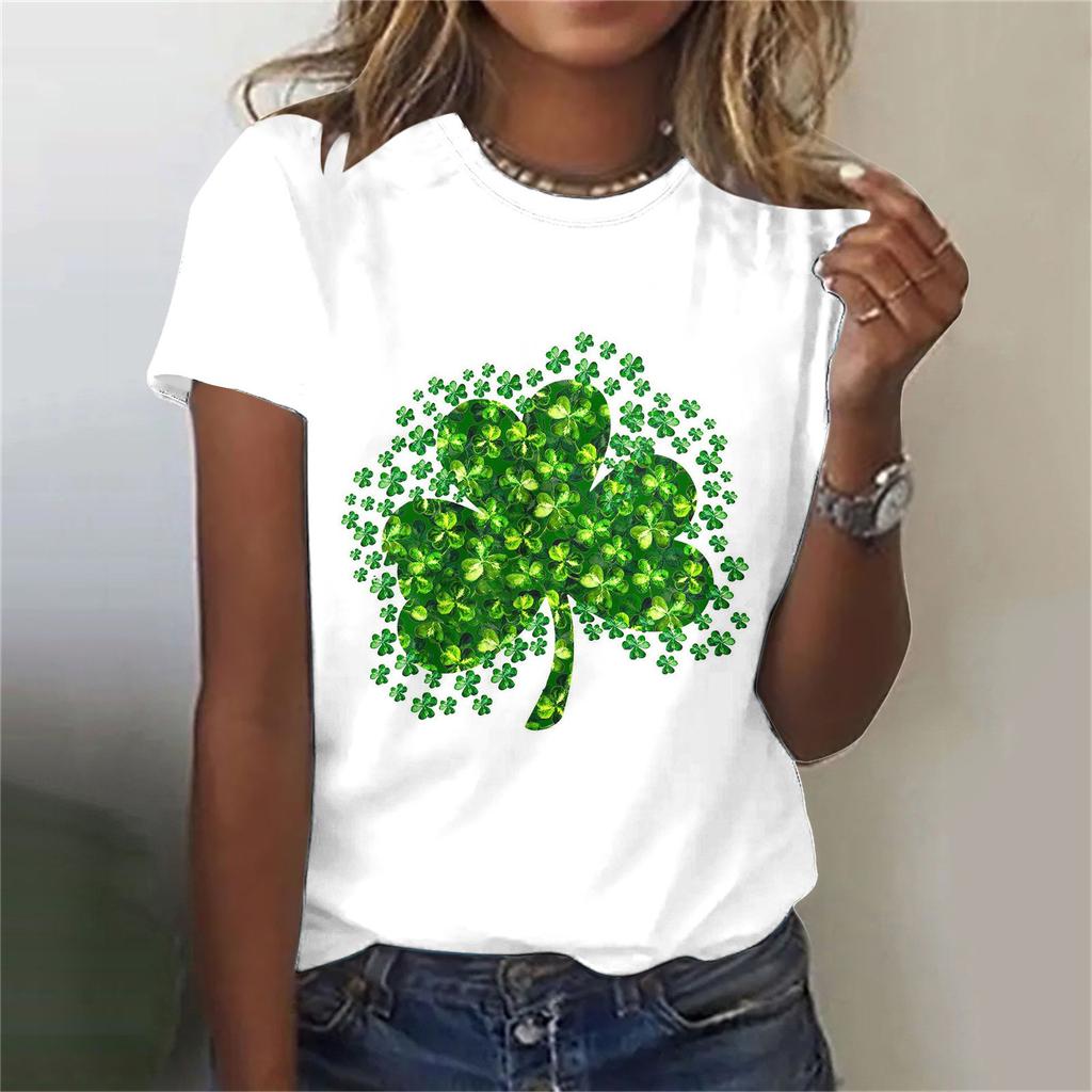 Women's T-shirt 3D Pattern Printed Casual Short Sleeved O-Neck Top Fashionable Street Women's Clothing