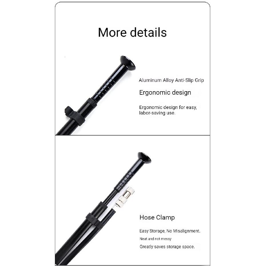 OFFBONDAGE Portable Bicycle Pump 300PSI Bike Air Pump Portable Tire Inflator MTB Road Bike Pump with Gauge Schrader Presta Valve