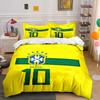 Brazilian Crest and Number. Bedding Sets Duvet Cover Sets Duvet Covers Pillowcases(1 * Duvet Cover 2 * Pillowcases, Without Duvet Insert)