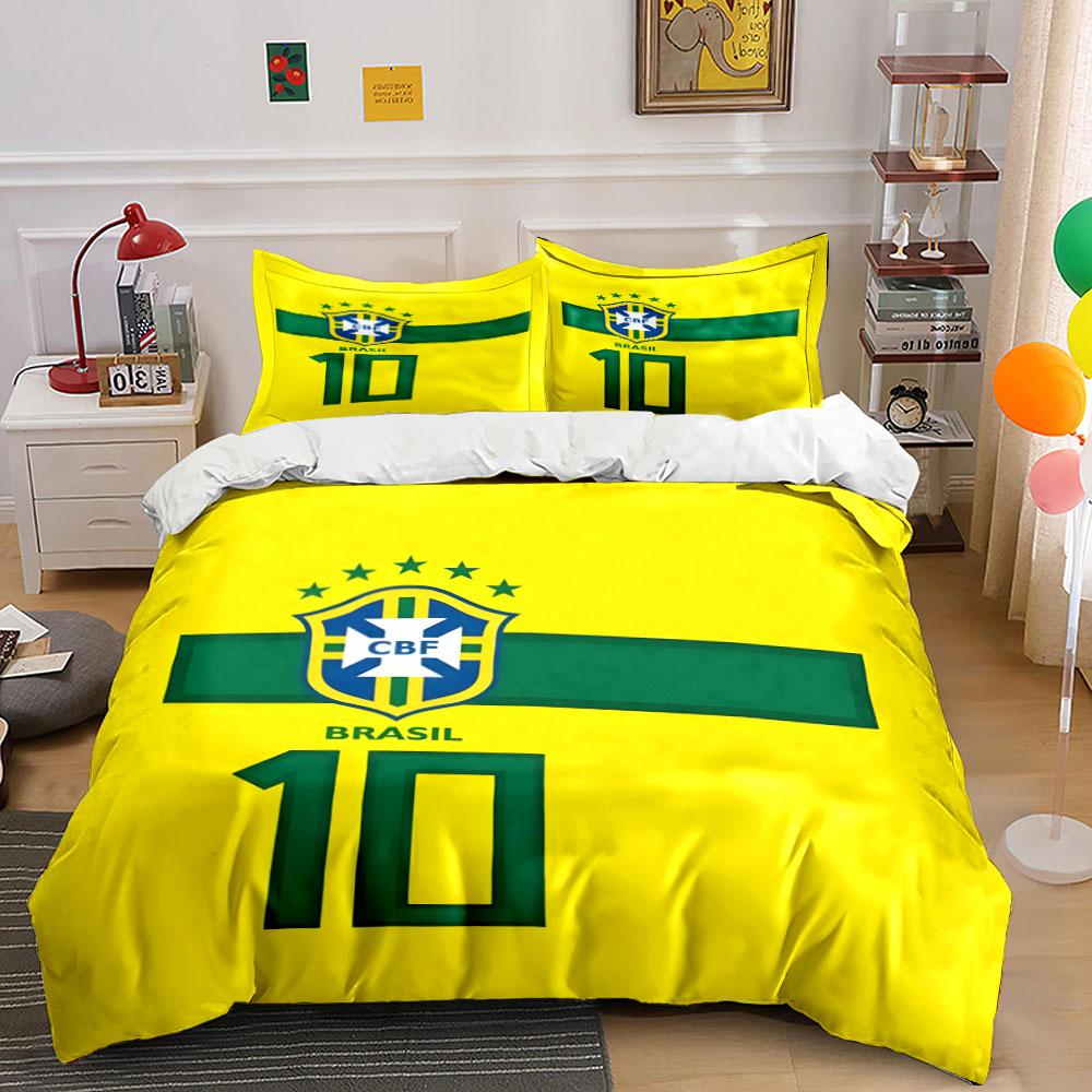 

Brazilian crest and number. Bedding sets Duvet cover sets Duvet covers Pillowcases(1 * Duvet Cover 2 * Pillowcases, without duvet insert) 135x200cm