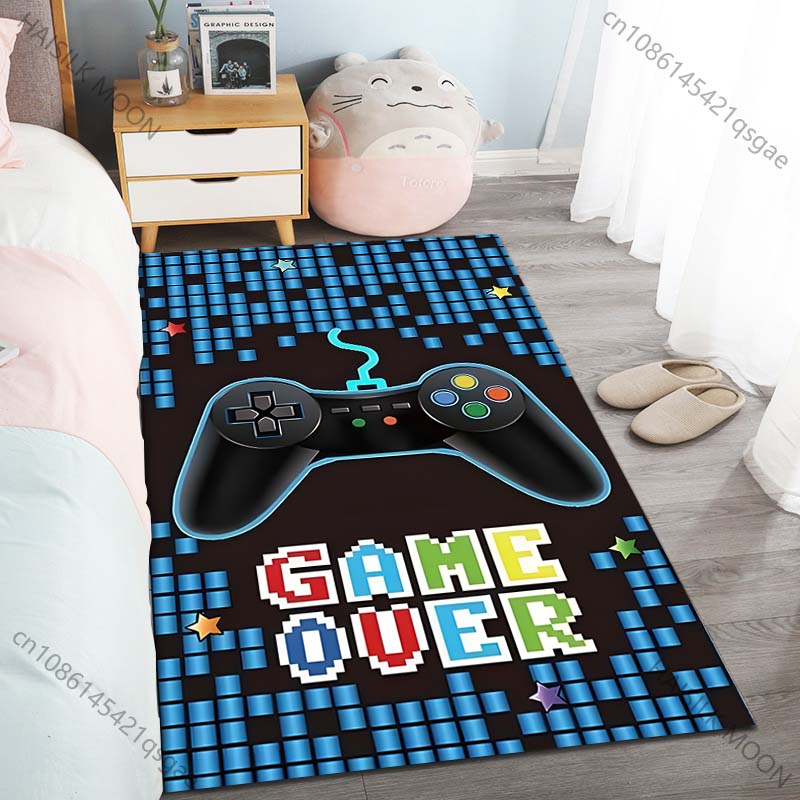 

1PC Game Controller, Stars, Pixel Blocks Carpet for Living Room Bedroom Sofa Home Decor Rus Non-slip Floor Mat Luxury Gift 40cm x 60cm