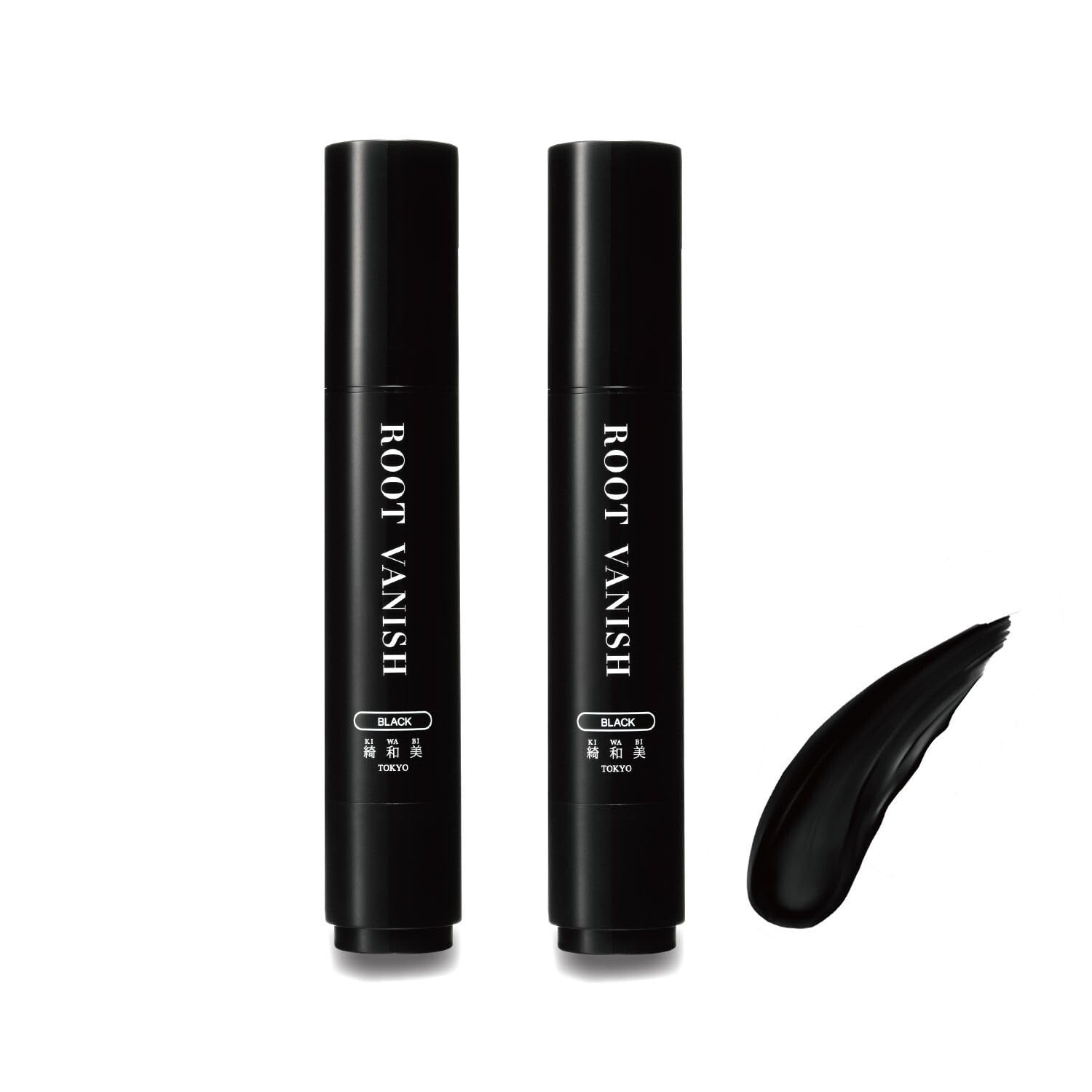 

KIWABI Gray Hair Hide Stick Type Black Set of 2 Partial Dye Gray Hair Paint