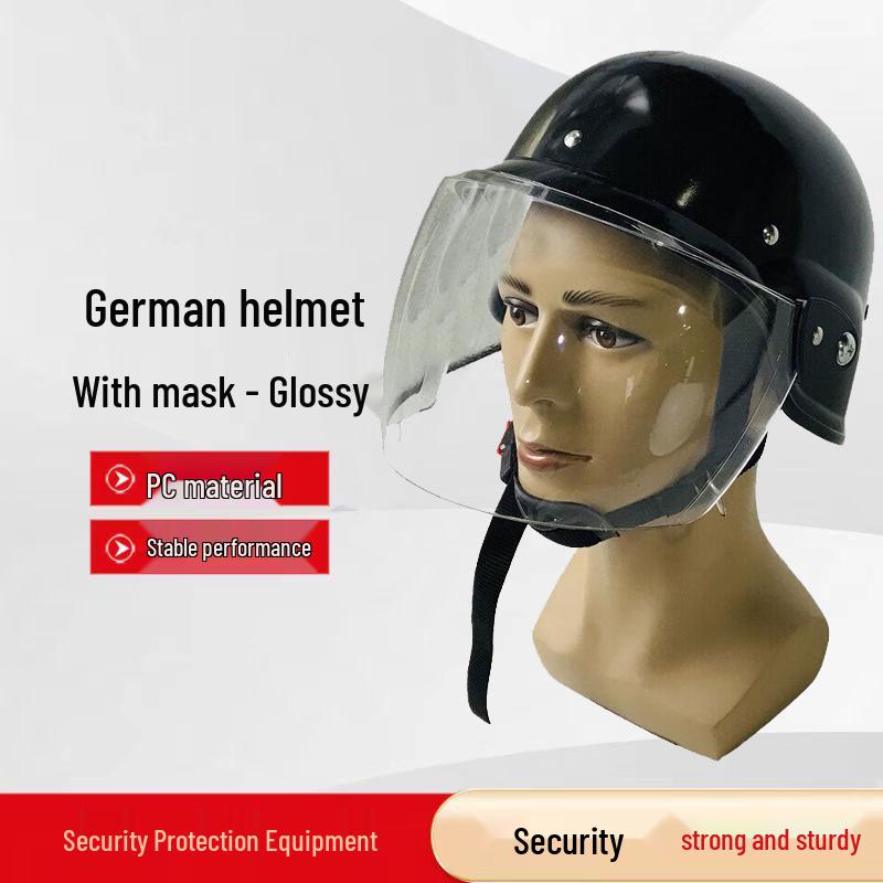 German-Style Riot Helmet with Face Mask
