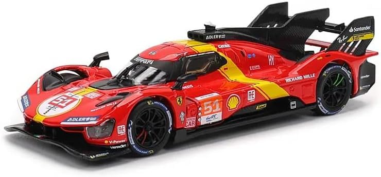 

BURAGO Ferrari Mini Car Ferrari 499P Le Mans 24 Hour Race 2023 Winner Signature Series 1/43 #51 [Предмет] красный