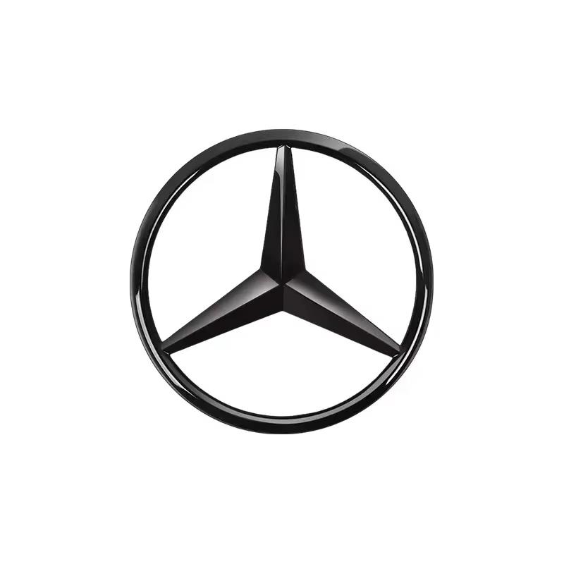 CSF1 C200 New Car For Mercedes Benz AMG 3D ABS silver_Black 9cm 90mm car rear Tail Trunk emblem badge sticker Decals For Mercedes Ben