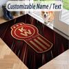 Custom Text Printed Rug Kenworth Non Slip Floor Carpet For Home Room Decor