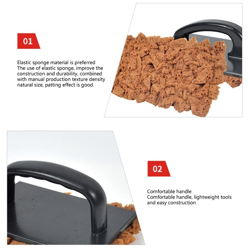 Ergonomic Handle Sponge Paint Roller Brush Imported Elastic Material for Painting Art Decorator Brush for Wall Painting