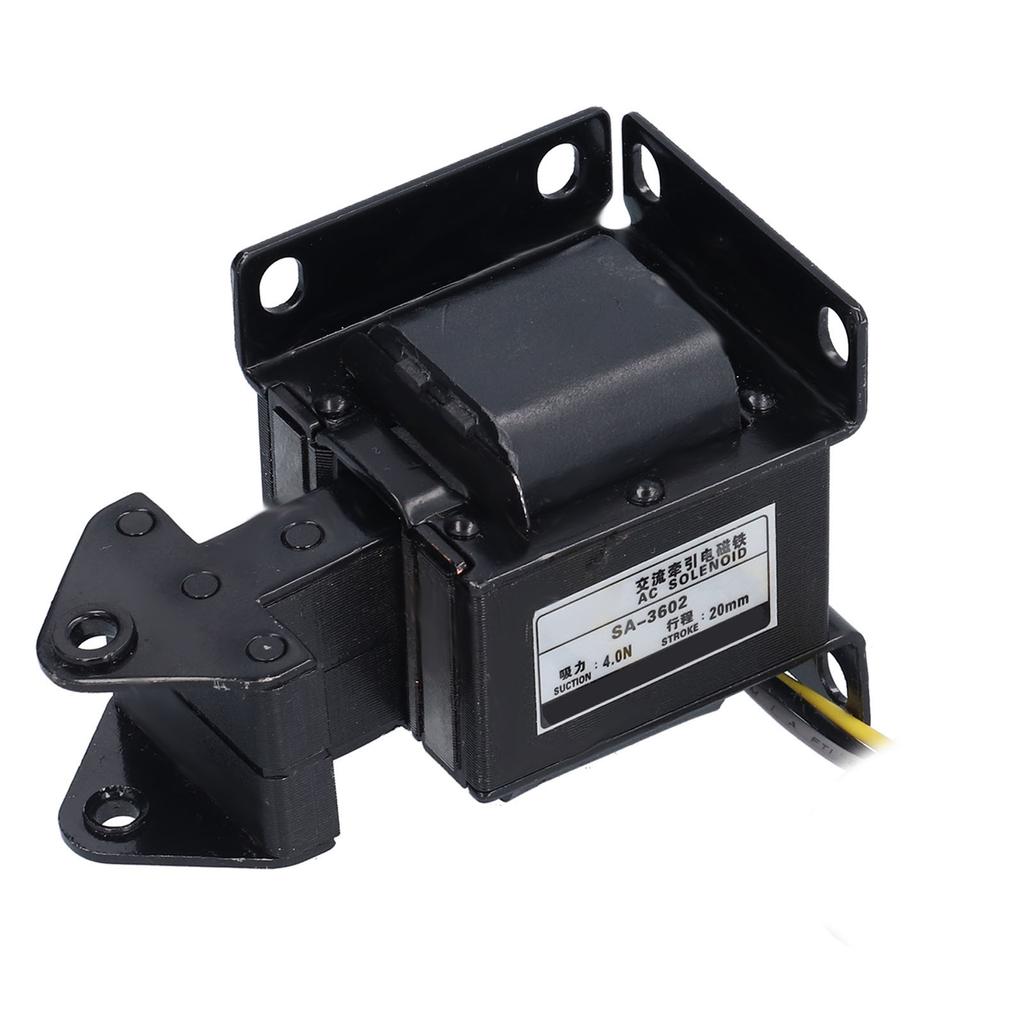 BERM AC Solenoid Electromagnet Traction Push Pull Electric Magnet AC220V SA‑3602