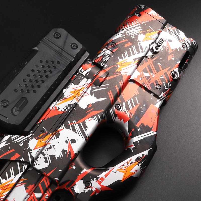 P90 Electric Gel Gun Toy Gun Fully Automatic Splash Ball Toy Gun Suitable for Outdoor Activities - Outdoor Shooting Team Game