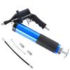 400CC Air Operated Grease Gun 6000PSI Heavy Duty Air Compressor Grease Gun Flexible Hose Portable Grease Gun 1 Bent Metal Pipe