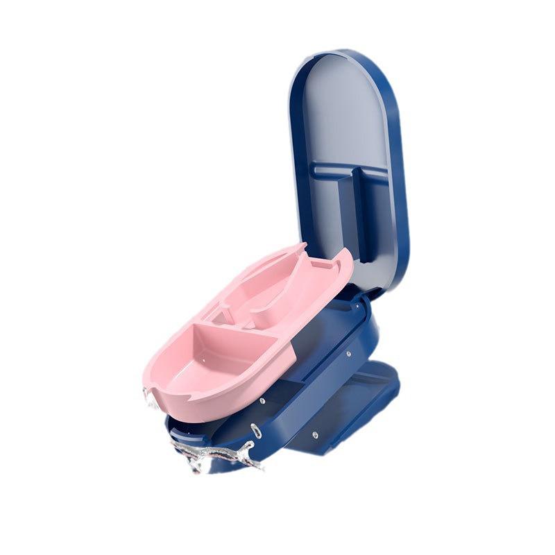 Portable Japanese Pill Cutter & Storage Box - Cuts Pills In Quarters or Halves