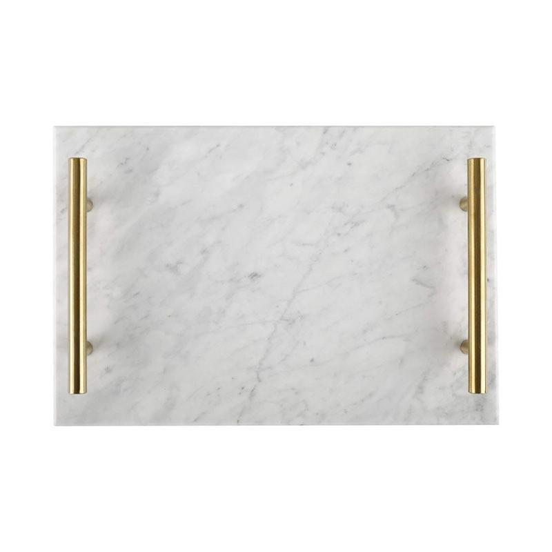 Natürliches Marmor Tablett Schmuck Aufbewahrung Heim Dekoration Badezimmer Kosmetik Display Minimalistischer Nordischer Stil