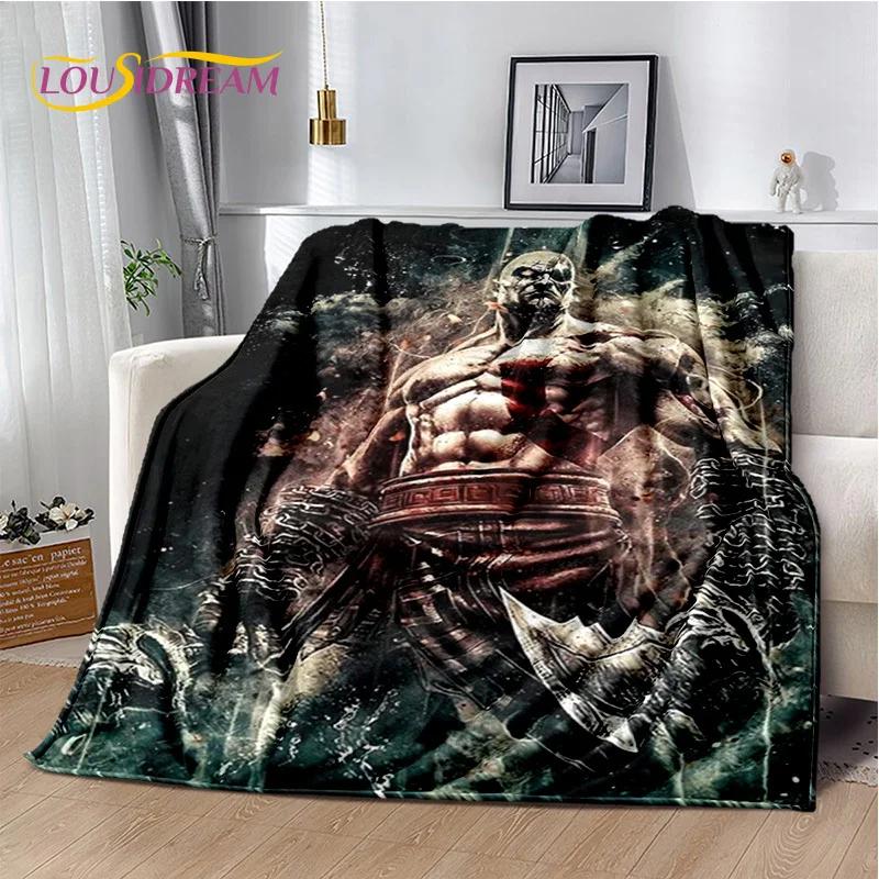 29 Style Kratos God of War Games Cartoon Blanket,Soft Throw Blanket for Home Bedroom Bed Sofa Picnic Travel Office Cover Gifts