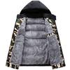 Big Size Men's Padded Vest Hooded Zip-up Fleece Lined Sleeveless Jacket Male Winter Thick Warm Brushed Work Hiking Plus 9XL 10XL