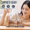 ROBOTIME 3D Wooden Puzzle Notre Dame Cathedral Model Architectural Model DIY Assembly Kit Educational Toy Brain Training Puzzle DIY Craft Interior