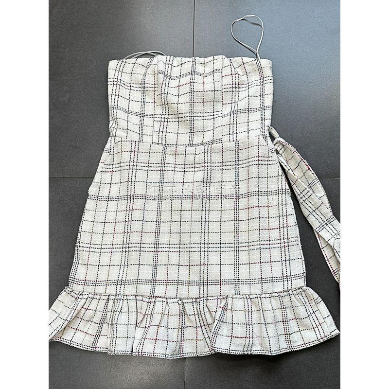 Yan Zi Export Day + Classic Style Tube Top Mini Tube Top Dress Ruffles Exquisite Refined Grace Dinner Suit