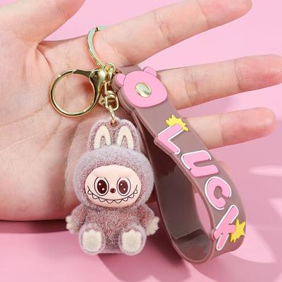 Chaveiro Desenho Animado Boneca Dente de Coelho Pingente de Mochila Chaveiro de Carro Pequeno Presente