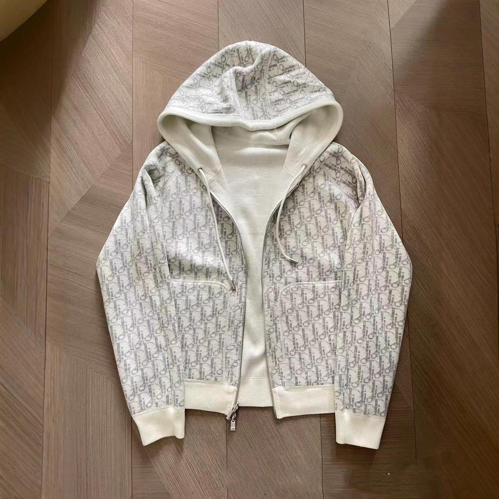 Nanyou 25SS Unisex Omkeerbare Gebreide Hooded Vest voor Herfst/Winter