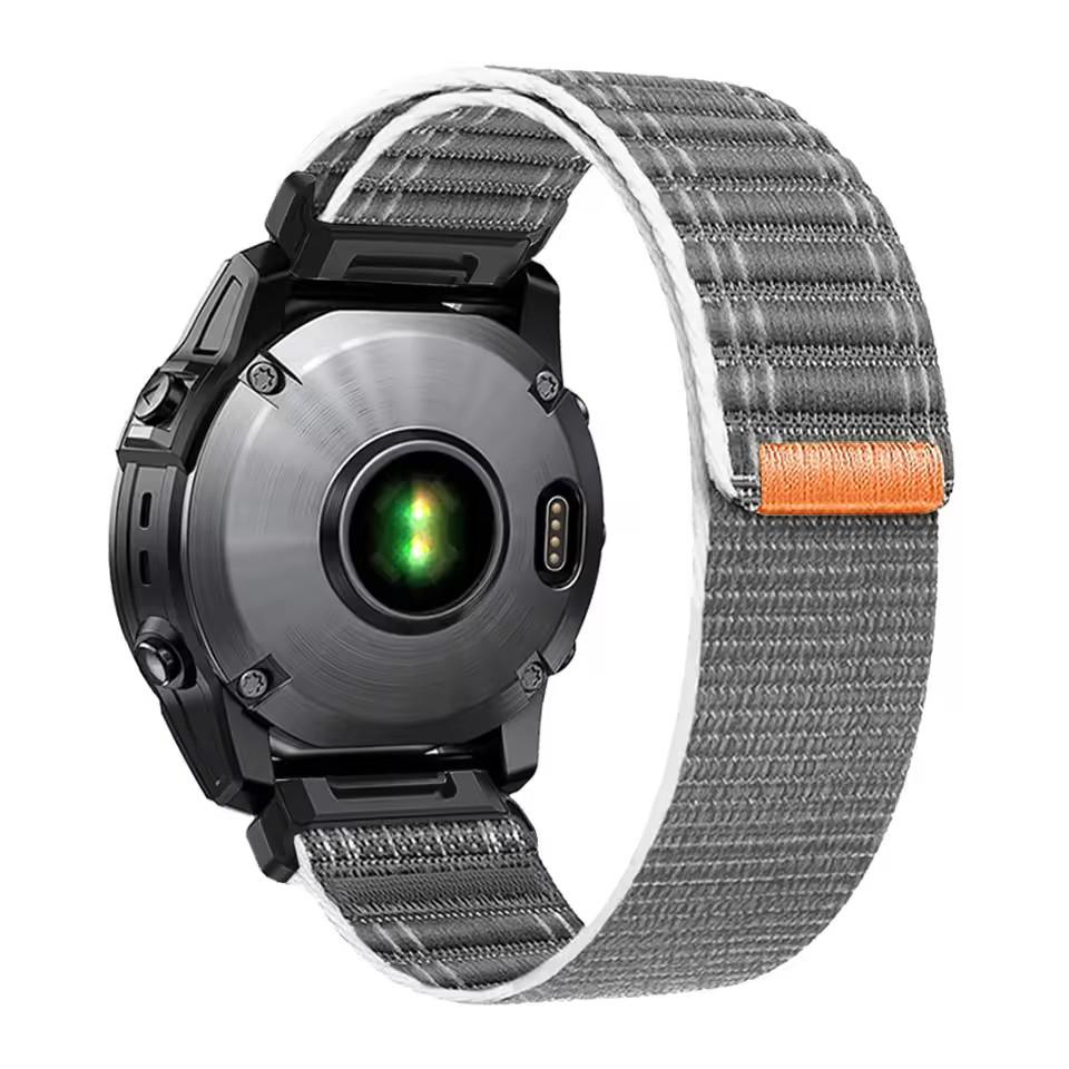 Quickfit 26/22mm Watch Strap for Garmin Fenix 8-MICROLED 47mm 51mm Nylon Loop Band Forerunner 970 965 745/Quatix/Tactix Bracelet