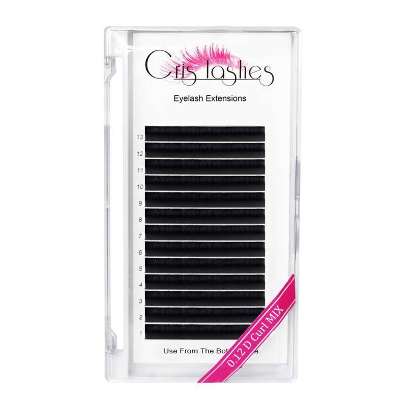 

Crislashes Наращивание ресниц для объема D-завиток 007 816мм Смешанный лоток Ресницы для наращивания