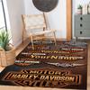 Harley-davidson Motorcycles Personalized Name Area Rug Perfect for Outdoor Bedrooms Foyer Living Rooms Anti-slip Rug Anime Office Decor