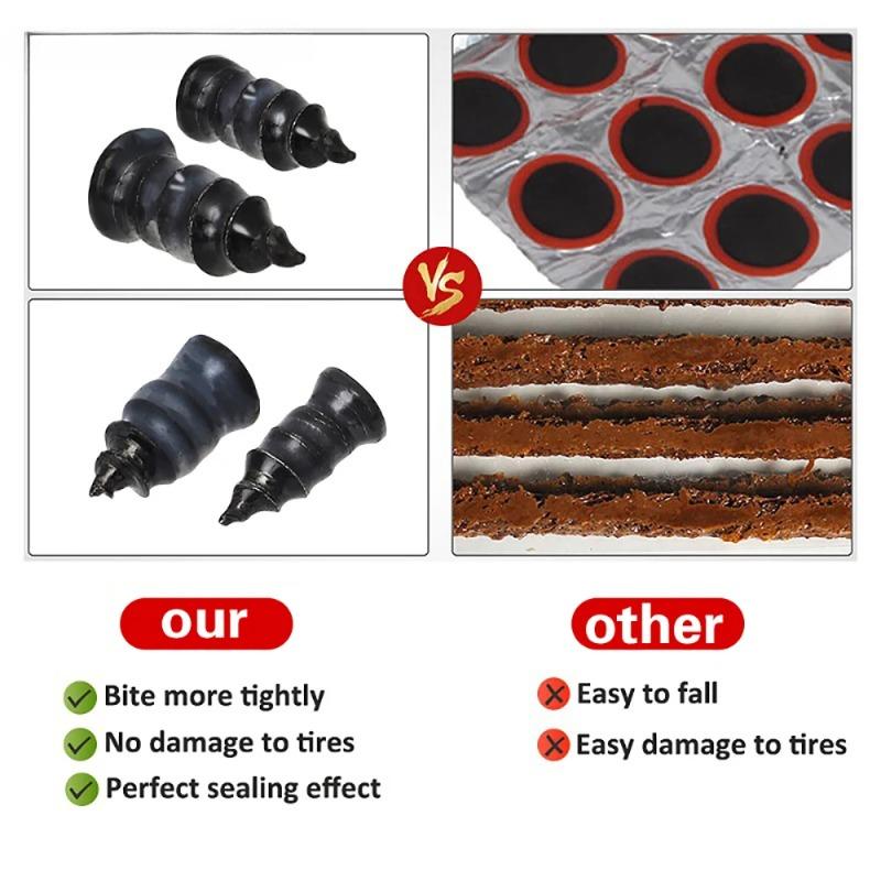 Car Vacuum Tyre Repair Nail 70pcs Motorcycle Truck Scooter Bike Tire Puncture Repair Tubeless Tools for Car Tire Repair Tools