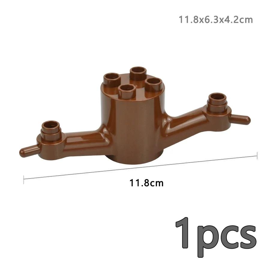 

Строительный блок большого размера, растение, фрукты, аксессуары, цветок, трава, пень, украшение, ферма, совместимые большие тарелки, кирпичные игрушки Duploes