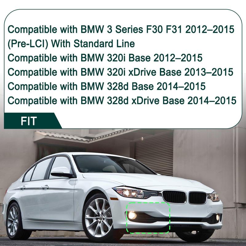 Dolna Osłona Grilla Halogenu Zderzaka Przedniego dla BMW Serii 3 F30 F31 2012 2013 2014 2015 Modele Pre-LCI Standard Line