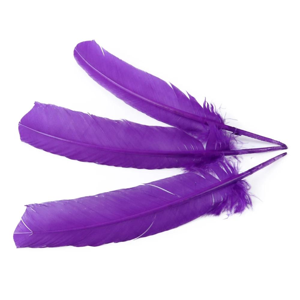 

Multicolour Goose Plumes, Turkey Pointers, Quill Large Feathers for Crafts Jewelry Making Costume 25-35CM Plumas Decorativas 20 pcs