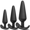 3 Different Size Anal Plug Soft Silicone Anal Butt Plug Stimulator Adults Sex Toys for Men/Women Prostate Massager Anal Trainer