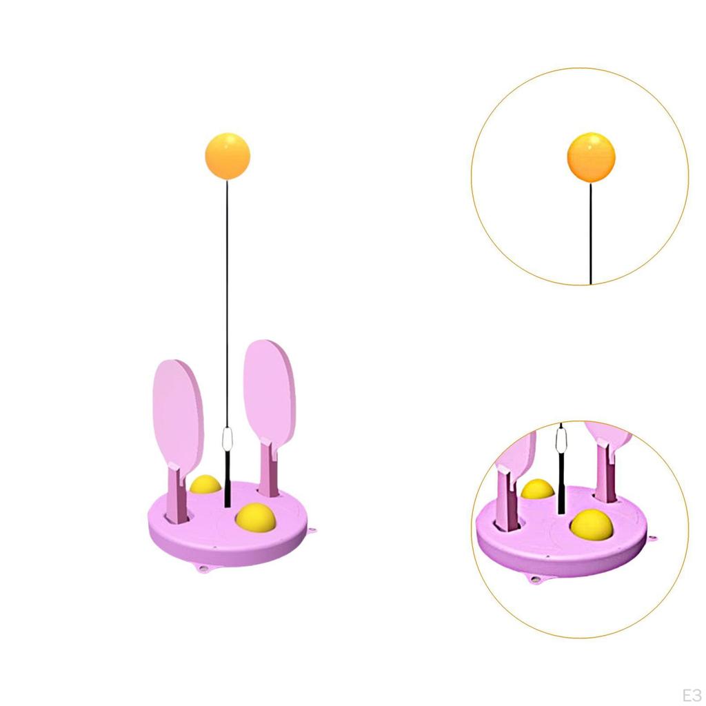 Pong Balls Paddles Set Game Hand Eye Coordination Adults and Kids Soft Shaft Equipment Table