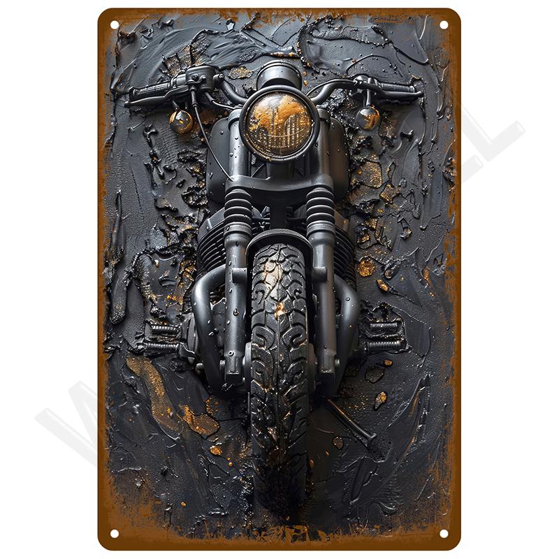 Retro Wall Art Mural Outdoor House Bathroom Home Room Decorations Decor Vintage Metal Signs Plates Tin Sign Posters Man Cave Bar