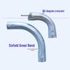 Galvanized Steel 90° Crescent Elbow for KBG/JDG Conduit