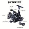 Double-handed Spinning Reel Stainless Steel and Nylon Large Capacity Metal Wire Cup High Speed Ratio Seamless Long Distance Bait Casting Fishing Wheel
