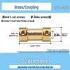 Brass Shaft Coupling Connector for Transmission (2-5mm)