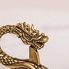 Vintage Copper Dragon Small Ornaments Retro Brass Animal Car Key Chains Crafts Decorations