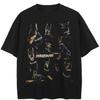 Tricou negru cu grafic Doberman de stradă Tricou unisex din bumbac Tricouri de vară Tricou cu mâneci scurte