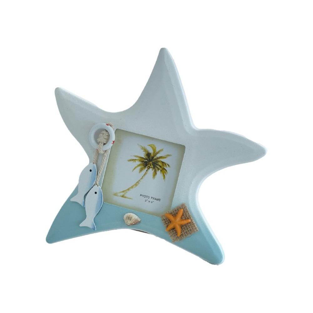 Unique-shaped Nautical Decor Frame 3-inch Instant Photo Frame Ocean-Themed Photo Frame  Coffee Shop