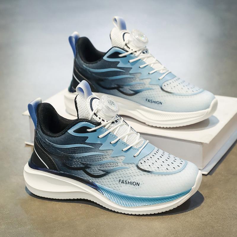 2025 New Sports Boy Summer Versatile Leisure Invisible Inner Height Increase Youth Thick-soled Shock Absorption Running Tide Shoes