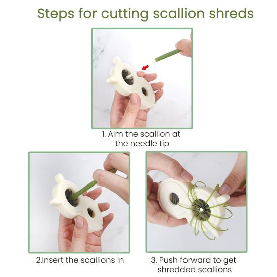 2/3Pcs Scallion Slicer Shredder Easy Chopping Kitchen Vegetable Chopper Green Onion Separator Shallot Cutter Kitchen Gadgets