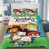 Cartoon Funny Duvet Cover Pillowcase Bedding Set R-Rugrats Adult Boy Girl Bedroom Decoration Children Single Double Large Size