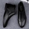 Fashion Italian Men's Genuine Leather Shoes Brand Business Dress Shoe All-Match Comfy Casual Wedding Breathable Antiskid Walking Shoes