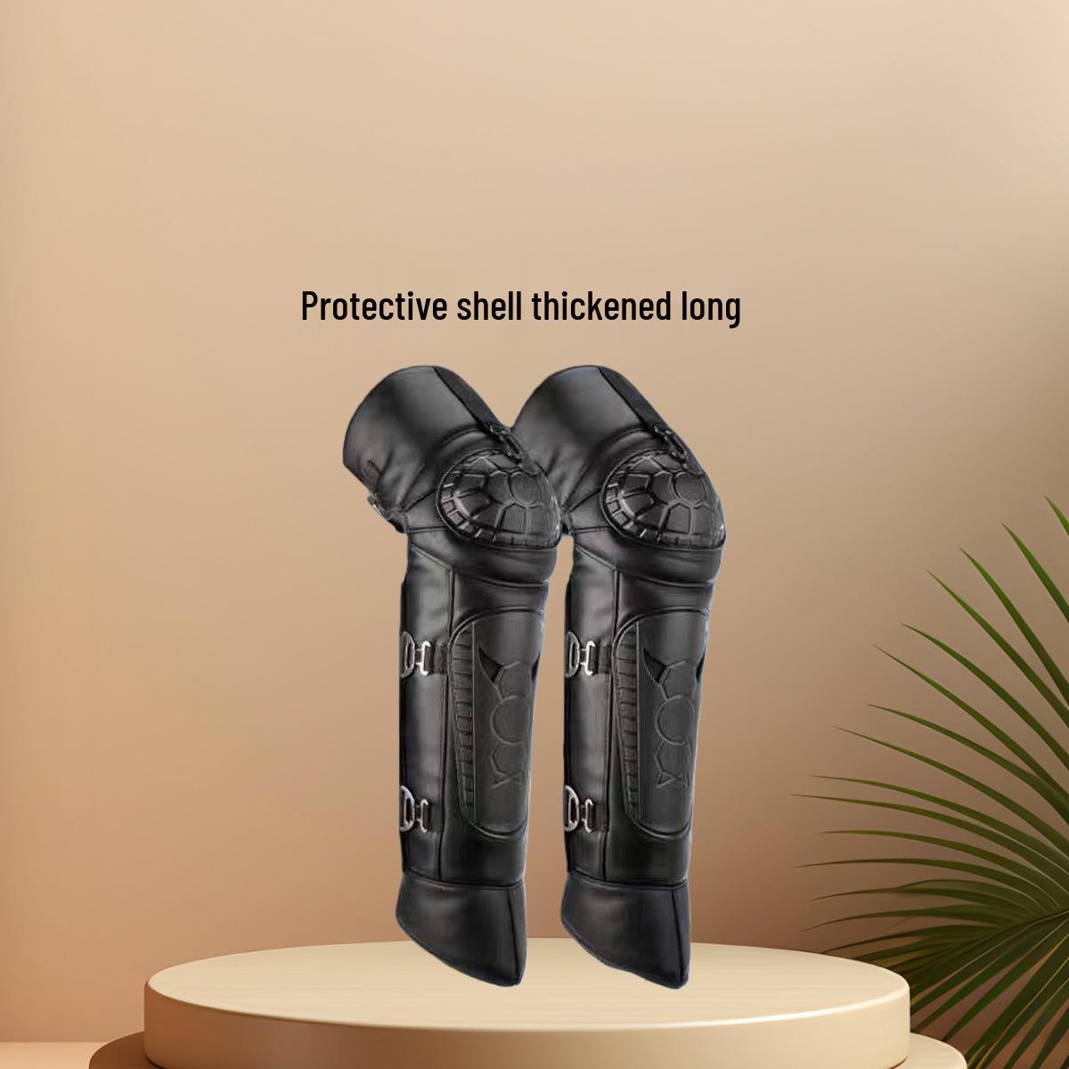 

Арктичний Оксамит Вітрозахисні Наколінники для Зимової Їзди - Товсті, Морозостійкі Гетри для Чоловіків та Жінок One Size