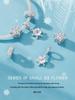 Avle Original Snowflake DIY Pendant: S925 Sterling Silver-Plated Beads Jewelry for Women