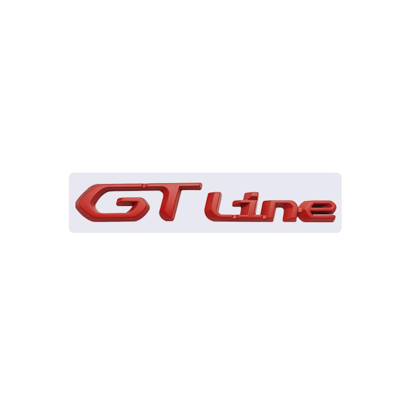 SQOB1 3d metal Car Sticker GT Line Emblem Sticker Rear Trunk Sticker For Proceed GT LINE Peugeot 206 207 208 308 408 508 5008 3008