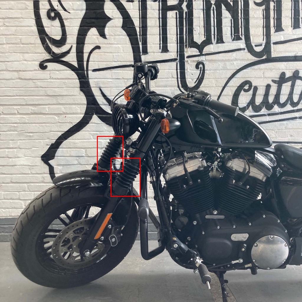 Hochwertige Harley X48 Gabel-Stoßdämpfer-Schutzmanschette