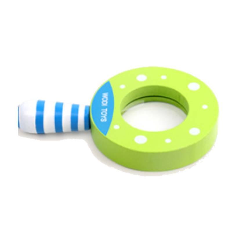 Childrens Science Experiment Magnifier Toy For Kids With Wooden Frame For Early Learning