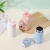 304 Stainless Steel Double Drink Pea Cup Double Layer Thermos Cup Small Fresh Student Outdoor Portable Bouncing Cup